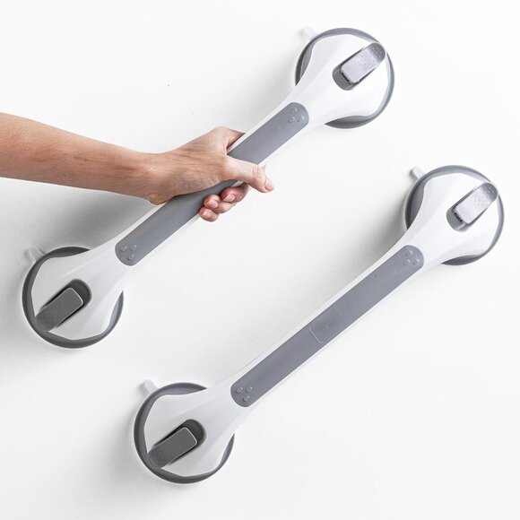 2 Grab Bar Safety Handles 110 Kg Support Capacity Shower Bathtubs Seniors - Picture 1 of 11